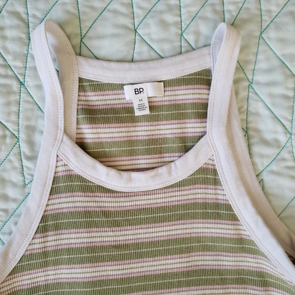 BP Green Ringer Rib Tank Dress - Picture 2 of 5